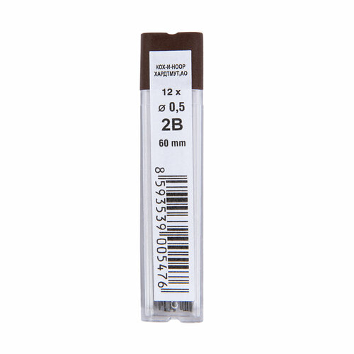 KOH-I-NOOR Hardtmuth' Стержень чернографитный, 0.5 мм. незаточенный 12 шт. цвет B 415200B005PKRU херре сабина чешская республика