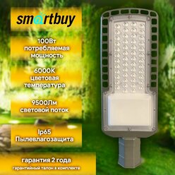 Уличный консольный светильник 100 ват SMARTBUY SL3-100-6K