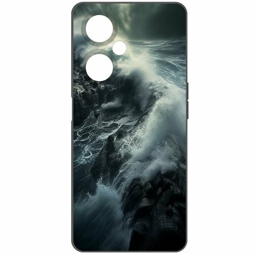 Чехол-накладка Krutoff Soft Case Шторм для OnePlus Nord CE 3 Lite черный чехол накладка krutoff soft case мандаринки для oneplus nord ce 3 lite черный