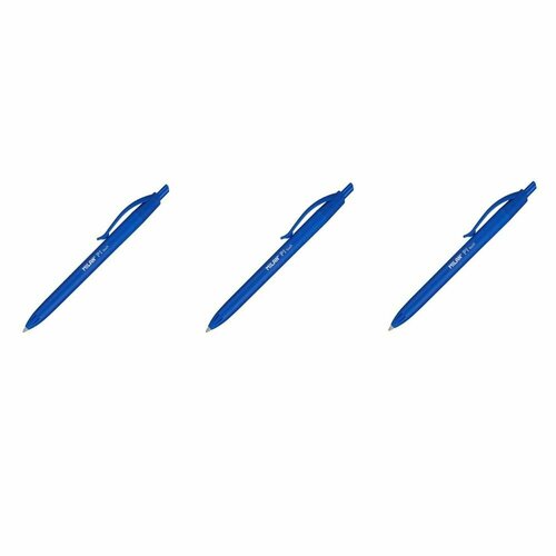Milan Ручка шариковая автоматическая Milan P1, 1,0 мм, синий, масляная, 3 шт