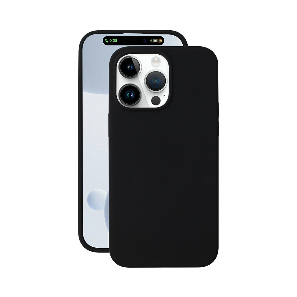 Чехол Liquid Silicone Case Pro Magsafe для Apple iPhone 15 Pro, черный, Deppa, Deppa 88436