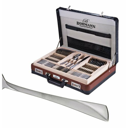 Столовый набор BН - 5946MR, 72 предмета в черном чемодане