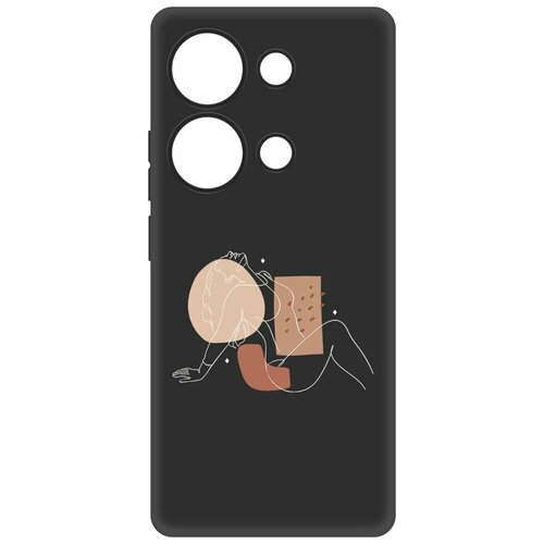 Чехол-накладка Krutoff Soft Case Чувственность для Xiaomi Poco M6 Pro 4G черный чехол накладка krutoff soft case паровоз для xiaomi poco m6 pro 4g черный