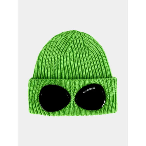 Шапка бини C.P. Company Extra Fine Merino Wool Goggle, размер Onesize, зеленый шапка c p company extra fine merino wool goggle beanie