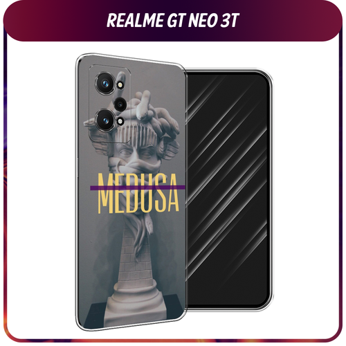 Силиконовый чехол на Realme GT Neo 3T/GT Neo 2 / Реалми GT Neo 3T Medusa силиконовый чехол на realme gt neo 3t реалми gt нео 3t фон соты красные