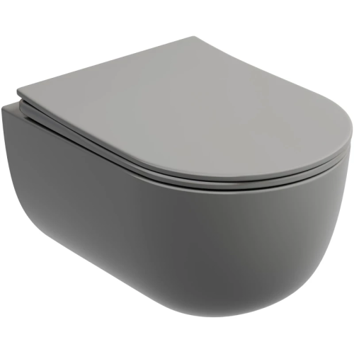 Подвесной безободковый унитаз с сиденьем микролифт Ceramica Nova Modena CN6063MH