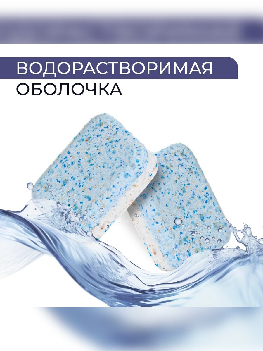 Таблетки для посудомоечной машины ShinyShine Classic 20 шт 20 г — водорастворимая плёнка, 5-в-1 — фото 1