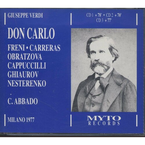 Audio CD Giuseppe Verdi (1813-1901) - Don Carlos (3 CD) 100 шт 1206 smd резистор 1 4 вт 1% к 16 5 к 16 9 к 17 4 к 18 к 17 8 к 18 2 к 18 7 к 19 1 к 19 6 к 20 к 20 5 к 21 к 21 5 к 22 к 22 1 к 22 6 k ом