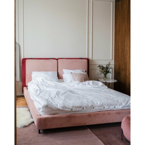 Комплект постельного белья home story сатин, Отельный белый, Евро, 70 × 70, Без резинки