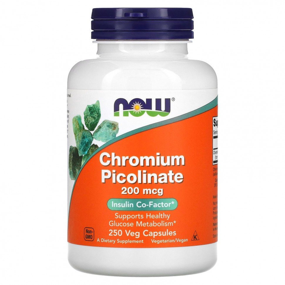 NOW Chromium Picolinate 200 mcg. (250 капс)