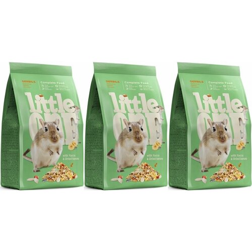 Little One Корм сухой для песчанок, 400 г, 3 уп. корм для песчанок little one gerbils 15 кг