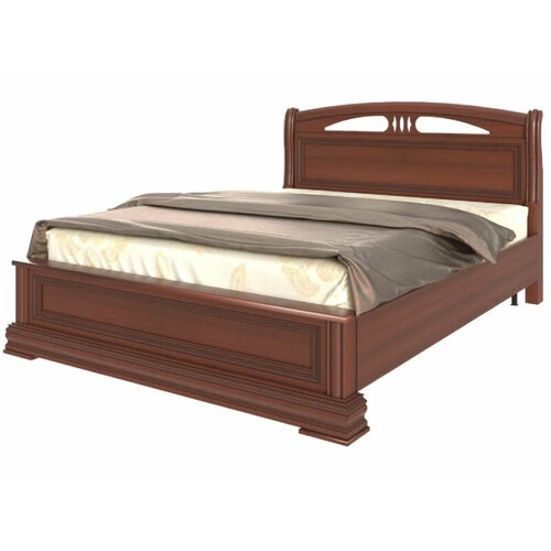 Кровать «Василиса» 160х200, низкое изножье (У), массив бука, махагон