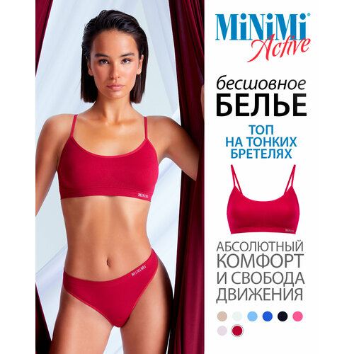 Топ MiNiMi, размер 48/50 (L/XL), бордовый