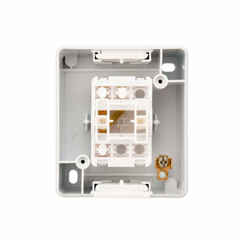 KR-78-0836 KRANZ Переключатель проходной INDUSTRIAL IP54, о/у, белый - фото №4