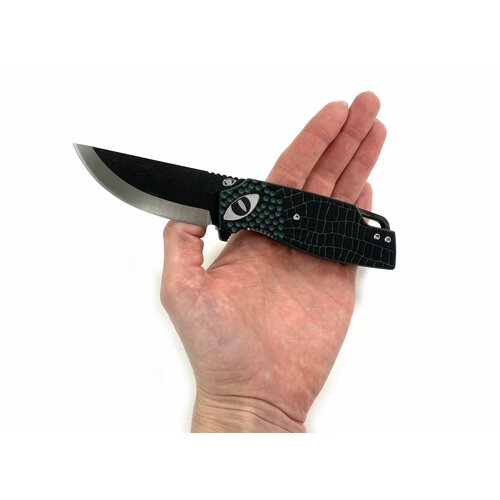 фото Нож складной рептилия-02, сталь d2, g10, reptilian