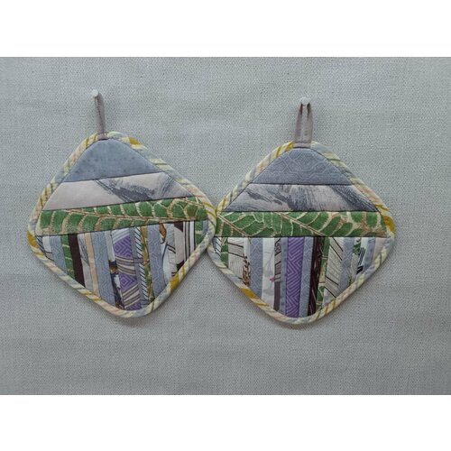 Прихватки 17*17см 2 шт Квадрат на подарок