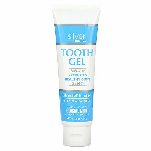 AMERICAN BIOTECH LABS Silver Biotics, Tooth Gel, Glacial Mint, 114 g