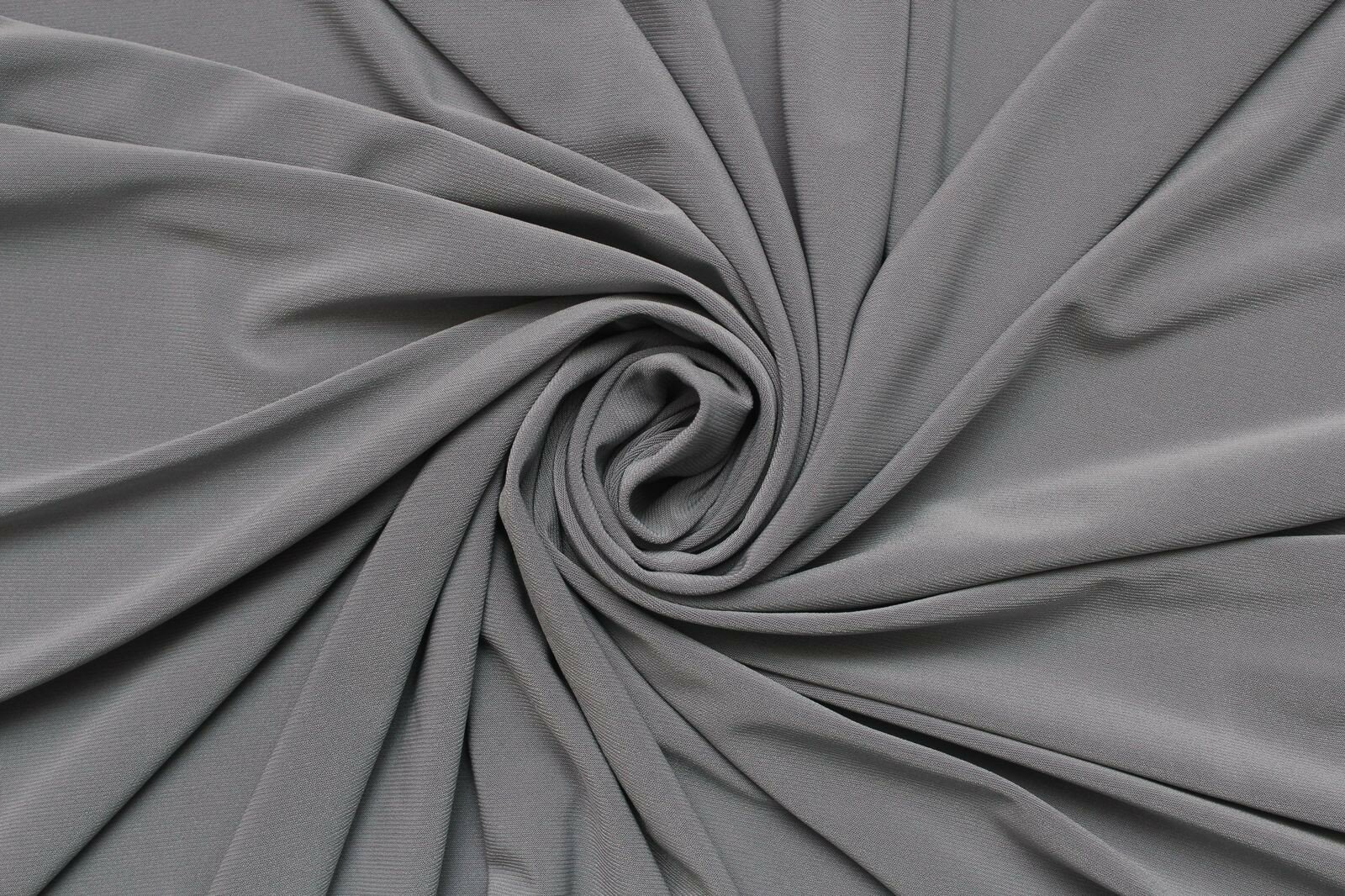 Ткань Трикотаж стрейч масло серого, стального цвета, ш144см, 0,5 м