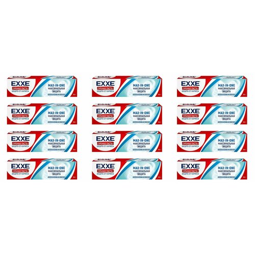 EXXE зубная паста max-in-one максимальная защита от кариеса , 100г, 12 шт