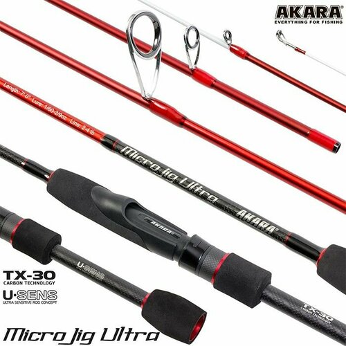 фото Спиннинг akara sl1004 micro jig ultra 762ul-s tx-30 (0,5-6) 2,3 м