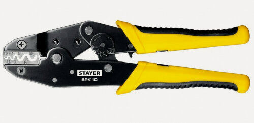 Изображение товара Пресс-клещи Stayer SPK-10 для медных наконечников и гильз 0.5 - 10 мм. кв, Professional, 45440