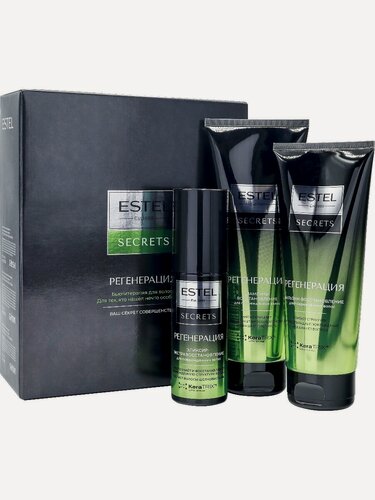 Изображение товара ESTEL SECRETS регенерация набор для волос, шампунь, спрей и бальзам