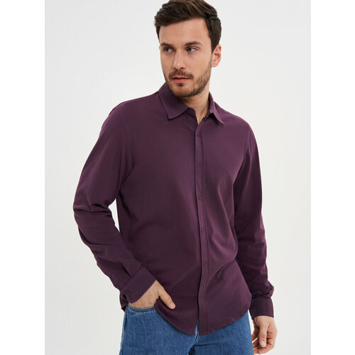 фото Рубашка finn flare, размер xl, фиолетовый