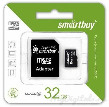 Карта памяти (SMARTBUY (SB32GBSDCL10-01LE) MicroSDHC 32GB Class10 LE + адаптер)