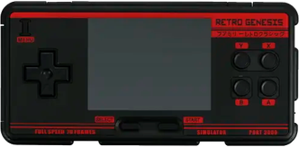 Портативная игровая консоль RETRO GENESIS PORT 3000 чёрно-красная (4000+ игр, 3.0 IPS, micro SD, microUSB, AV)