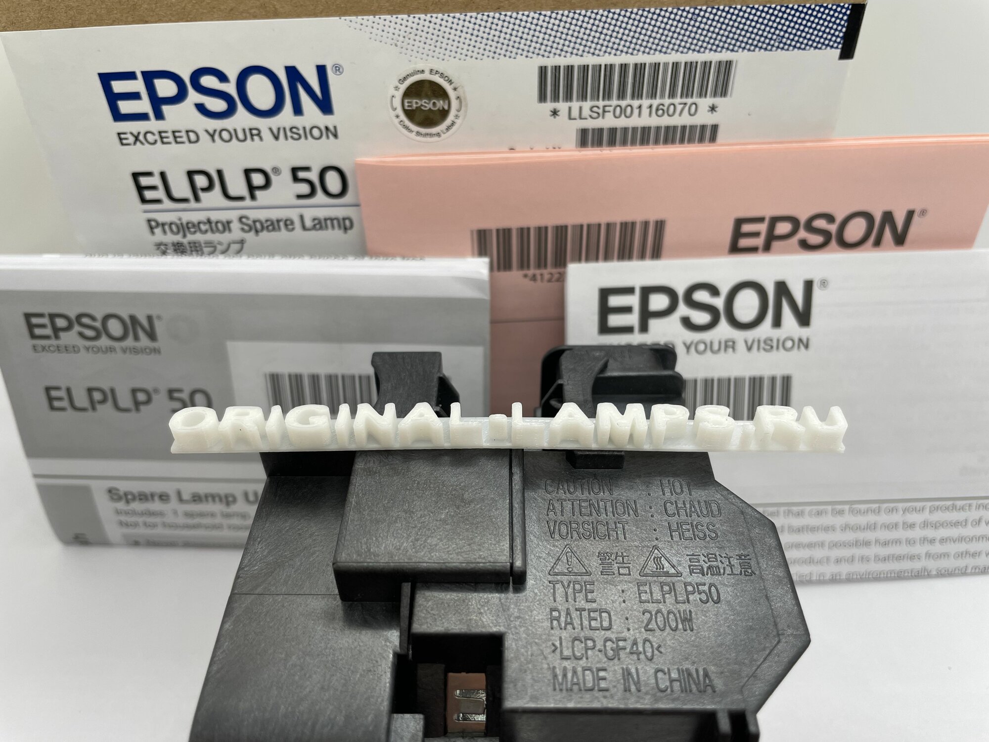 Epson ELPLP50 / V13H010L50 (OM) оригинальная лампа в оригинальном модуле