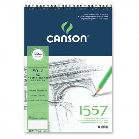 Альбом для графики на спирали Canson "1557" 42*59,4 см 50 л 120 г - фото №4