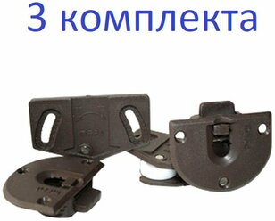 Ролик SKM-15 коричневый (комплект на 1 дверь)