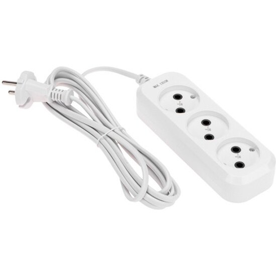Удлинитель Proconnect 3 м 3 гнезда 2х0.75 кв. мм б/з белый