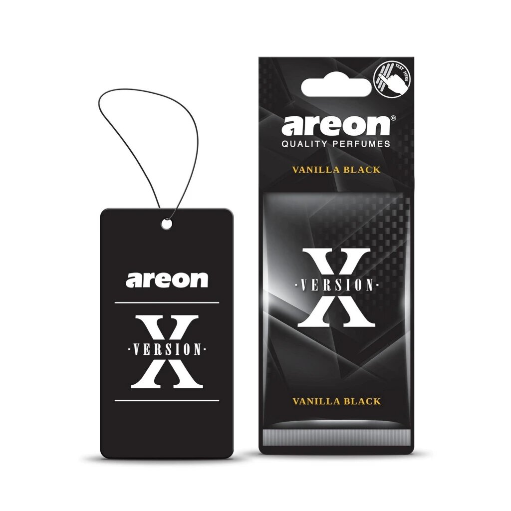 Ароматизатор подвесной Areon X-Version Vanilla Black/Ванильный Черный