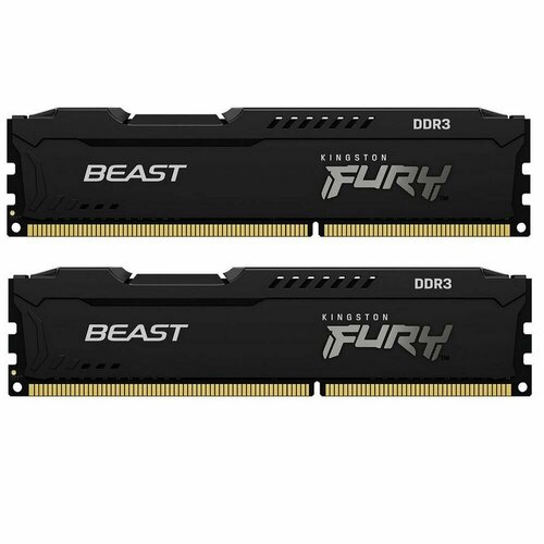 Модуль памяти 8GB DDR3 1866MHz DIMM FURY Beast Black PnP 569100₽