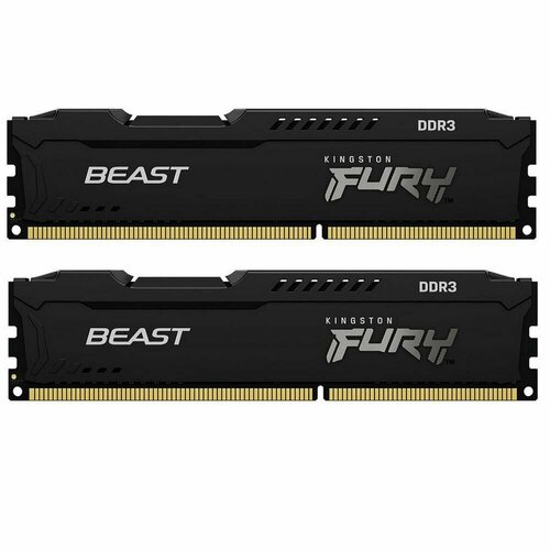 Модуль памяти 8GB DDR3 1866MHz DIMM FURY Beast Black PnP