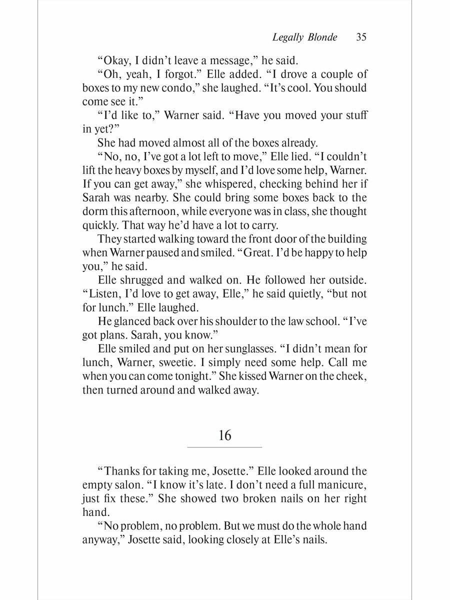 Legally Blonde = Блондинка в законе. Книга для чтения на английском языке. Intermediate. - фото №10