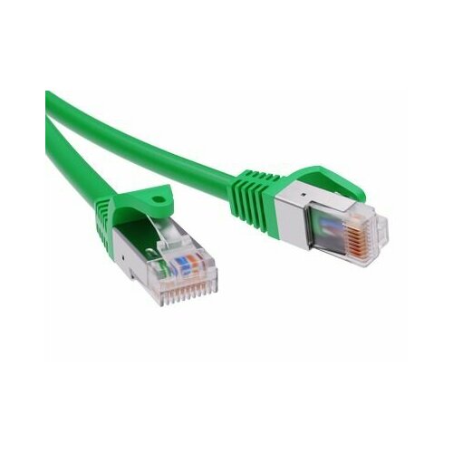 DKC Патч-корд экранированный CAT5E F/UTP 4х2, LSZH, зелёный, 7.0м RN5EFU4570GN (10 шт.) патч корд экранированный cat5e f utp 4х2 lszh белый 0 5м dkc rn5efu4505wh 1 шт
