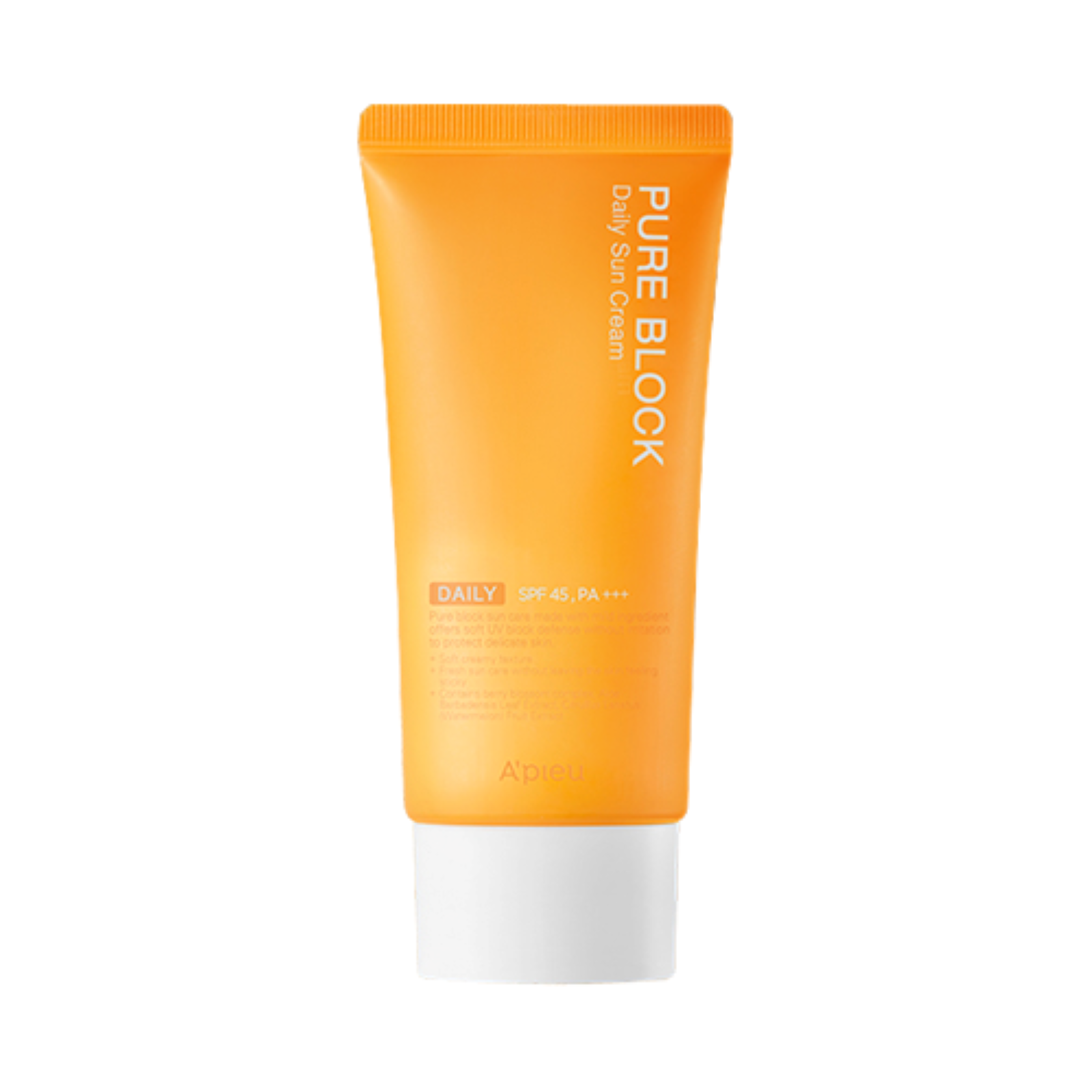 A'PIEU крем Pure Block Natural Daily Sun SPF 45, 50 мл