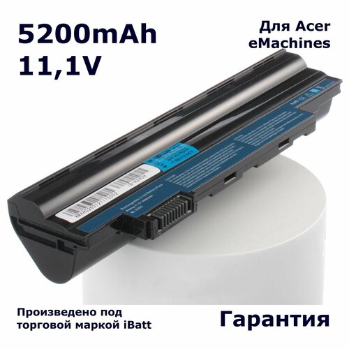 аккумулятор для ноутбука acer aspire one 522 c58kk 5200 mah 11 1v Аккумулятор iBatt 5200mAh, для Aspire One AO722-C58bb AO722-C58kk AOD255-2BQrr AOD255E AOD257-13DQkk Happy AOHAPPY-2DQb2b 355-131G16ikk