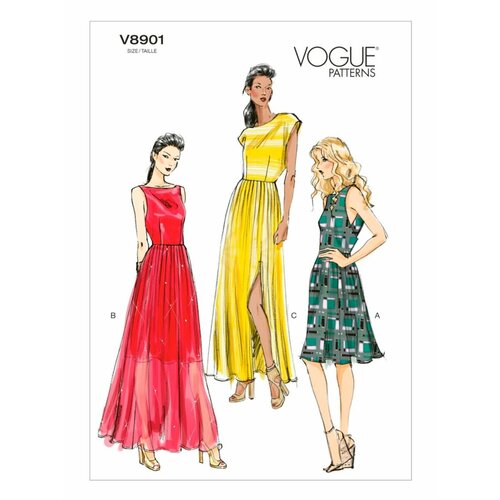 Выкройка VOGUE №8901 Платье