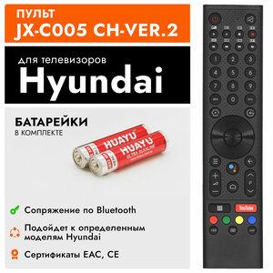 Голосовой пульт JX-C005 CH-VER.2 для телевизоров Hyundai / Blaupunkt
