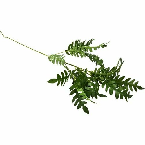 Искусственная ветка С резными листьями пластик 19x80 см разноцветная 848₽