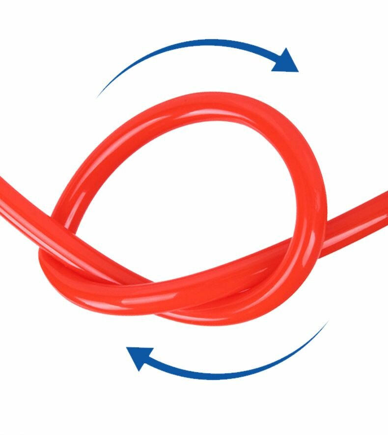 Шланг полиуретановый красный EXTOLL 5 метров наружный диаметр 4мм внутренний 25мм пневматический пневмотрубка полиуретановый PU.