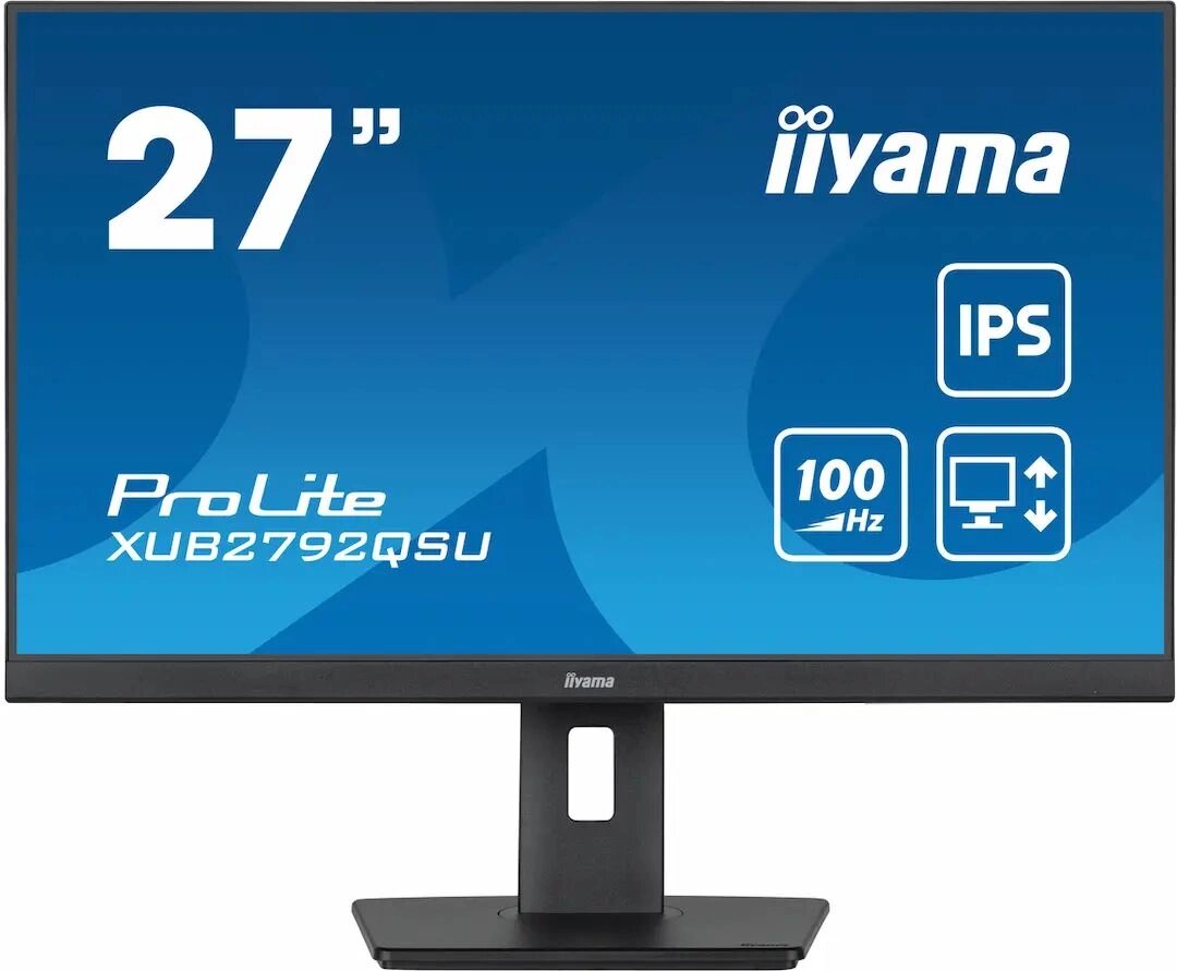 Монитор Iiyama 27" XUB2792QSU-B6 черный IPS LED 0.4ms 16:9 HDMI M/M матовая HAS Piv 1300:1 350cd 178гр/178гр 2560x1440 100Hz DP WQ USB 6.1кг