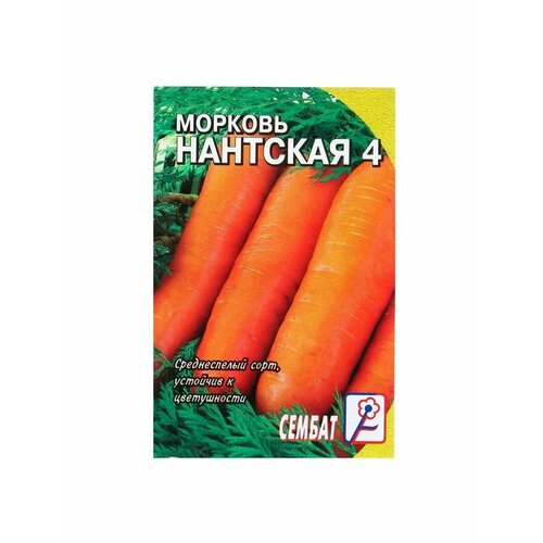 Семена Морковь Нантская 4, 2 г семена морковь нантская 4 1 гр