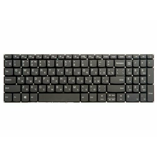 Клавиатура ZeepDeep для Lenovo IdeaPad 320-15ABR, 320-15IAP, Grey, no frame, гор. Enter