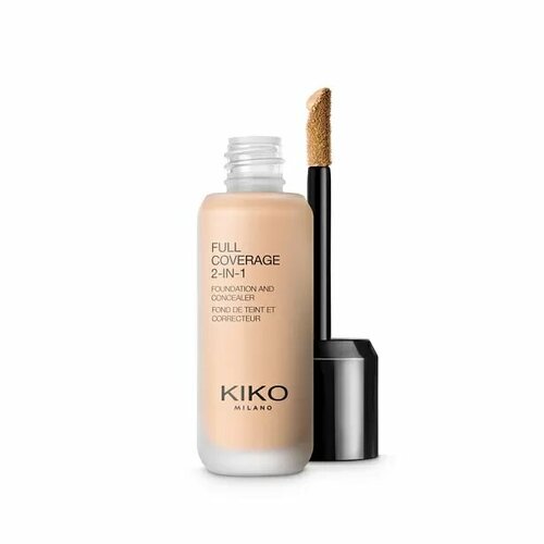 KIKO MILANO Тональный крем Full Coverage 2-in-1 Foundation & Concealer, Natural 15