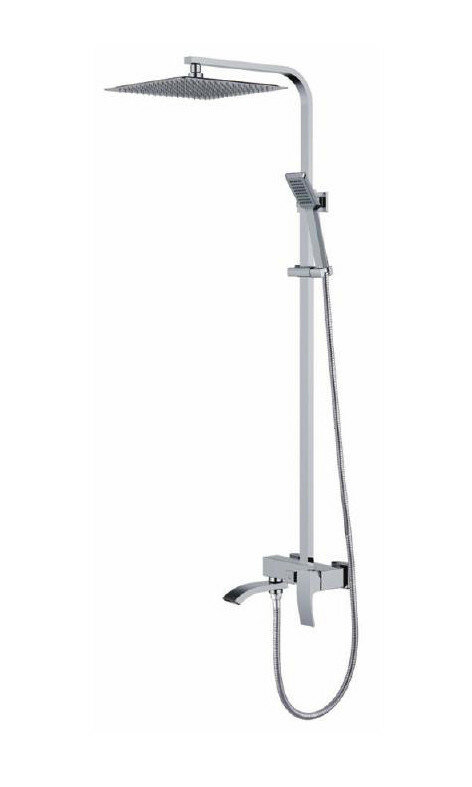 Душевая система со смесителем и тропическим душем Gappo G2407 латунь, хром — фото 1