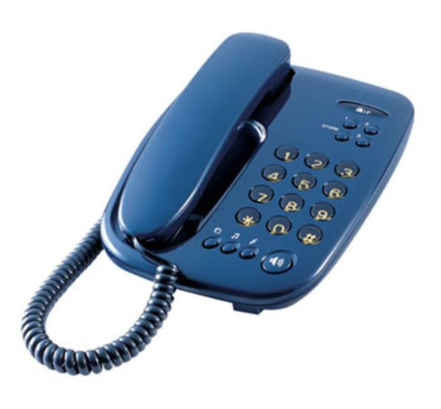 GS-480RUUB LG проводной телефон, цвет синий